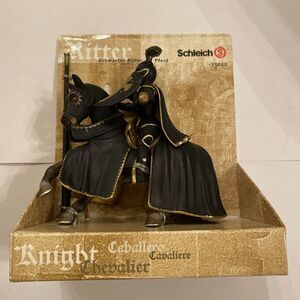 Schleich 70032 Schwarzer Ritter Black Knight On Horseback With Joust Retired NIP